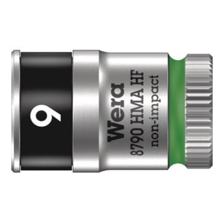 Wera 8790 HMA HF Zyklop-Steckschlüsseleinsatz mit 1/4-Antrieb mit Haltefunktion
