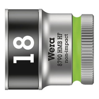 Wera 8790 HMB HF Zyklop-Steckschlüsseleinsatz mit 3/8"-Antrieb mit Haltefunktion, 18 x 29 mm