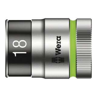 Wera 8790 HMC HF Zyklop-Steckschlüsseleinsatz mit 1/2"-Antrieb mit Haltefunktion, 18 x 37 mm