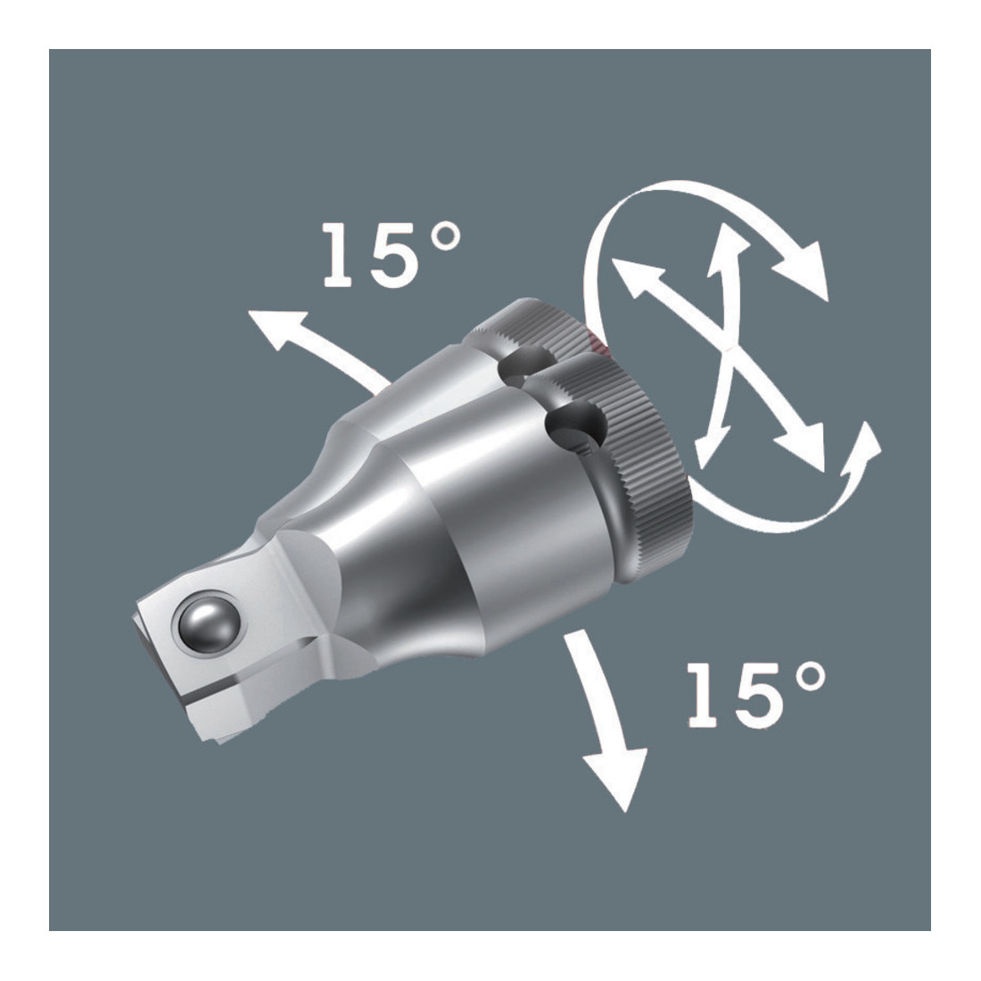Wera 8794 Zyklop wobble verlengstuk, 1/4""