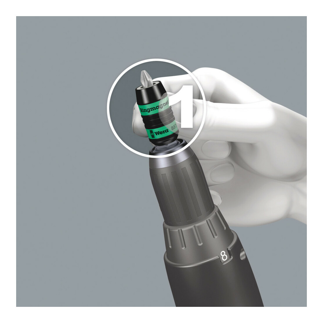 Wera 887/4 RR Rapidaptor Universalhalter mit Ringmagnet