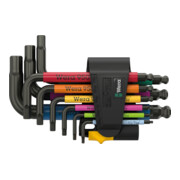 Wera 950/9 Hex-Plus Multicolour Imperial 3 Stiftsleutelset, BlackLaser, 9-delig