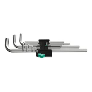 Wera 950 L/9 SM N Jeu de clés à molette, métriques, chromées
