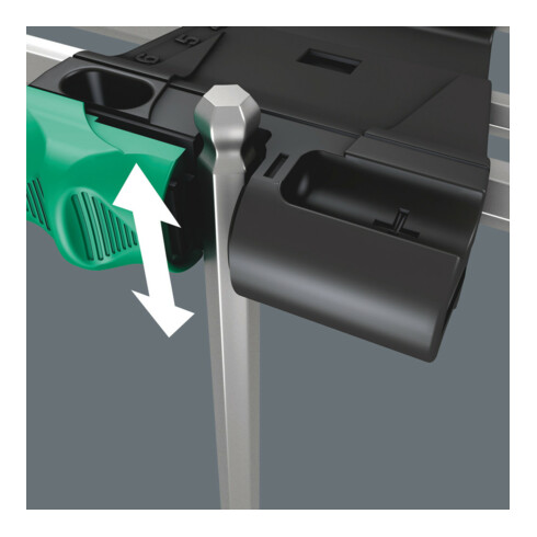 Wera 950 PKL/7B SM Magnet Winkelschlüsselsatz, metrisch, gestellverchromt