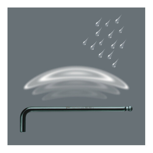 Wera 950 PKL/9 BM N Winkelschlüsselsatz, metrisch, BlackLaser