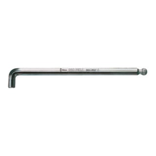 Wera 950 PKLS Winkelschlüssel, metrisch, Innen-6KT, SW 10,0 mm, Länge 219 mm