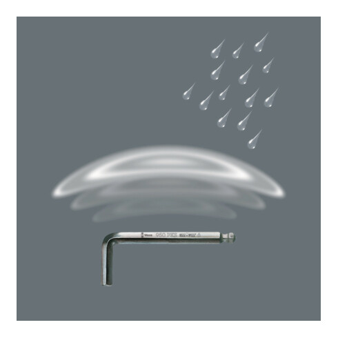 Wera 950 PKS/9 SM N Winkelschlüsselsatz, metrisch, gestellverchromt