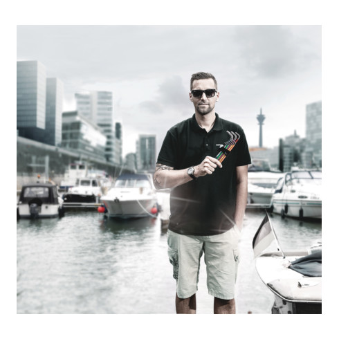 Wera 950 PKS Clé à fourche, métrique, six pans creux, SW 3,0 mm, longueur 71 mm