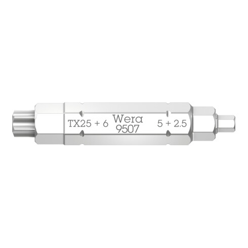 Wera 9507 SB 4-en-1 embout 2, 2,5 ; 5 ; 6 x TX 25 x 37 mm