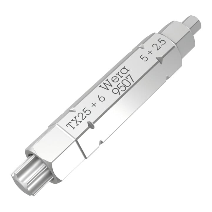 Wera 9507 SB 4-en-1 embout 2, 2,5 ; 5 ; 6 x TX 25 x 37 mm