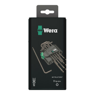Wera 967 PKL/9 SB TX Winkelschlüsselsatz, 9-teilig