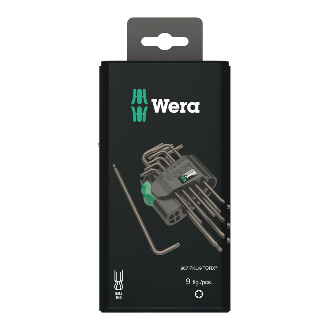 Wera 967 PKL/9 SB TX Winkelschlüsselsatz, 9-teilig