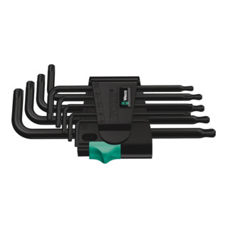 Wera 967 PKL/9 TORX® Winkelschlüsselsatz, 9-teilig, BlackLaser