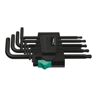 Wera 967 PKL/9 TX Jeu de clés à molette, 9 pièces, BlackLaser