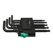Wera 967 PKL/9 TX Jeu de clés à molette, 9 pièces, BlackLaser