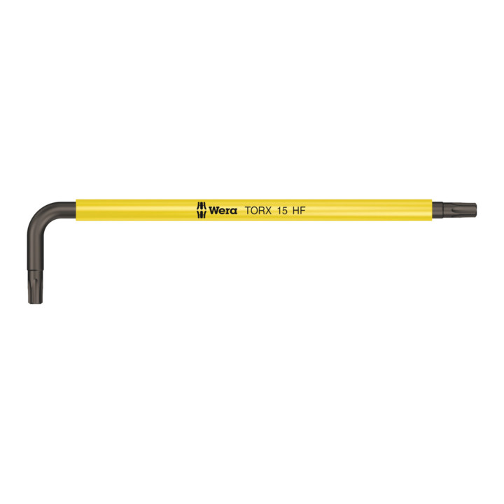 Wera 967 SL TX HF Clé mâle coudée multicolore avec fonction de retenue, TX 15 x 90 mm