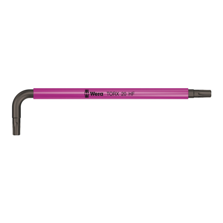 Wera 967 SL TX HF Clé mâle coudée multicolore avec fonction de retenue, TX 20 x 96 mm