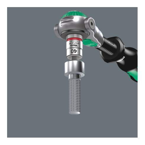 Wera 9720 Schuimrubberen inzetstuk met 8000 A Zyklop ratel 1/4" Set 1