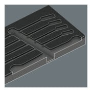 Wera 9731 Schuimrubberen inzetstuk met 6003 Joker Set 1-2