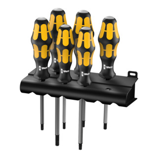 Wera 977/6 TORX® Schraubendrehersatz Kraftform (Wera: Der Schraubmeißel + Rack)