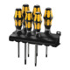 Wera 977/6 TX Schraubendrehersatz Kraftform Wera: Der Schraubmeißel + Rack, 6-teilig