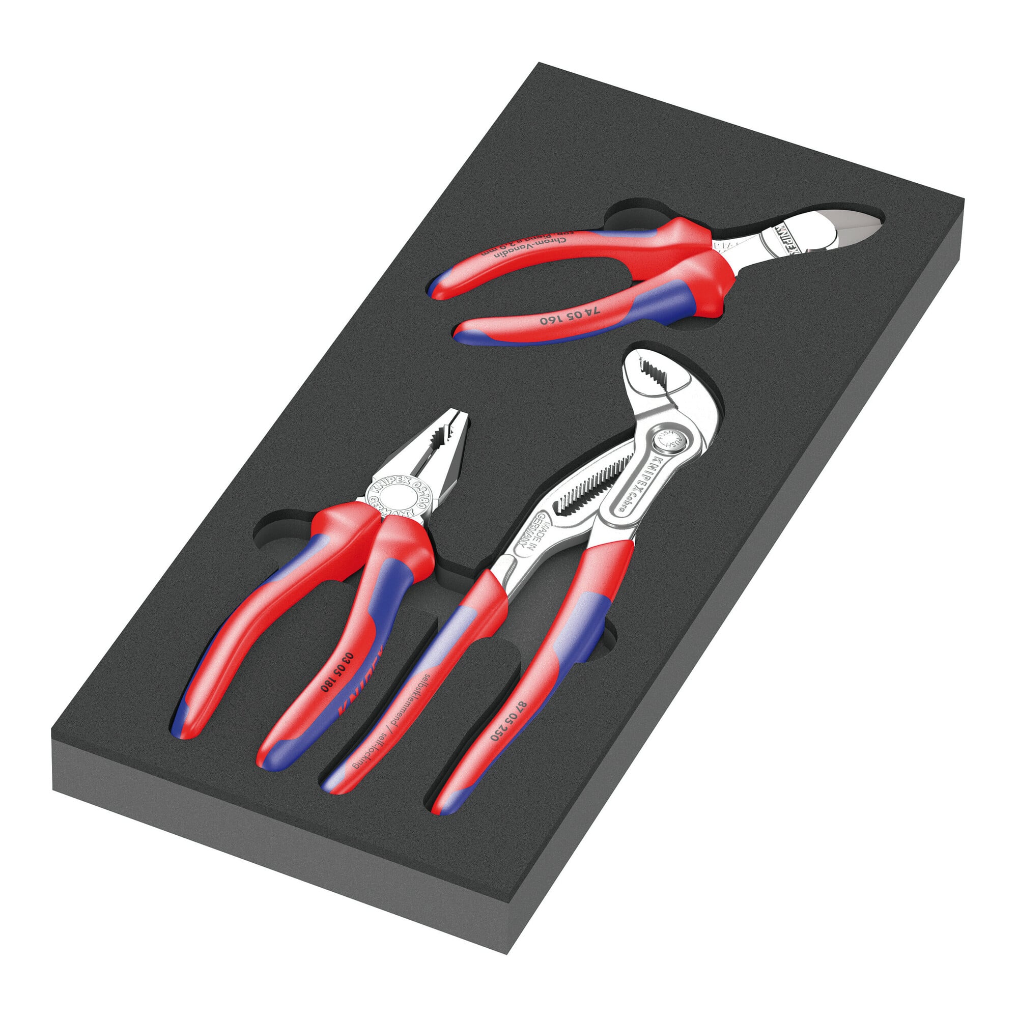 Wera 9780 Schaumstoffeinlage KNIPEX Zangen Set 1, 3-teilig
