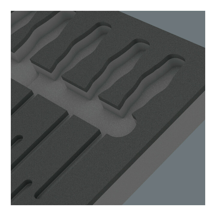 Wera 9811 Schaumstoffeinlage VDE Schraubendreher Set 1, ohne Werkzeug, 344 x 30 x 392 mm