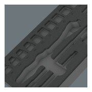 Wera 9821 Schuimrubberen inzetstuk voor 8000 B Zyklop ratel 3/8" Set 1, zonder gereedschap-3