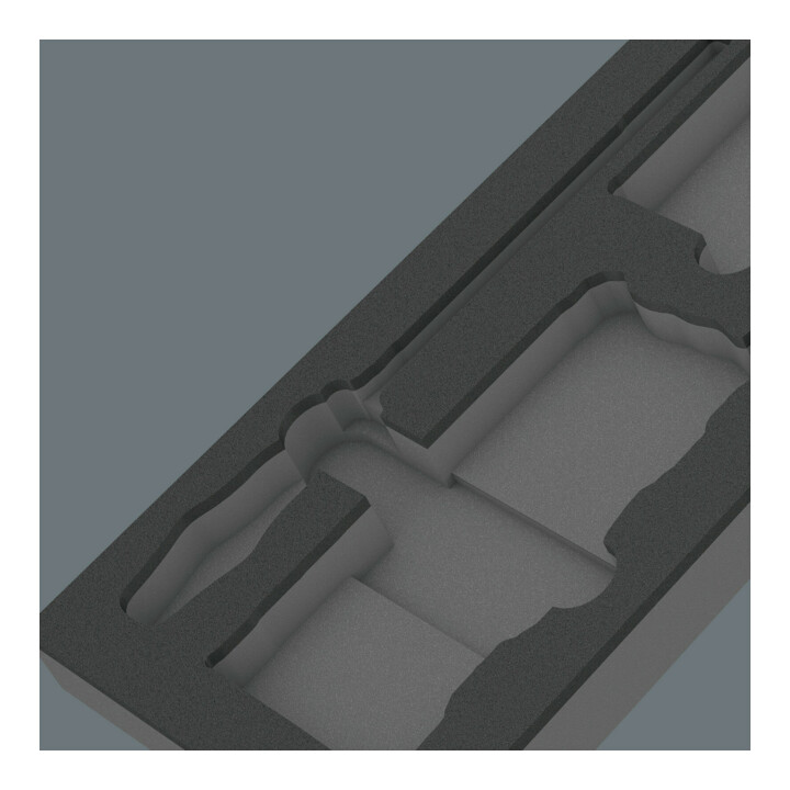 Wera 9850 Schuimrubberen inzetstuk voor Kraftform Kompakt en Tool-Check PLUS Set 1, zonder gereedschap