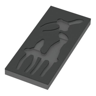 Wera 9880 Garniture en mousse synthétique Jeu de pinces KNIPEX 1, sans outil, 172 x 30 x 392 mm