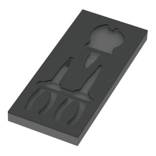 Wera 9881 Schaumstoffeinlage KNIPEX Zangen Set 2, ohne Werkzeug, 172 x 30 x 392 mm