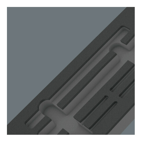 Wera 9882 Schaumstoffeinlage Hammer Set 1, ohne Werkzeug, 172 x 30 x 392 mm