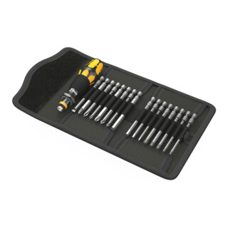 WERA Assortiment d'embouts avec manche universel 17 pièces, ESD