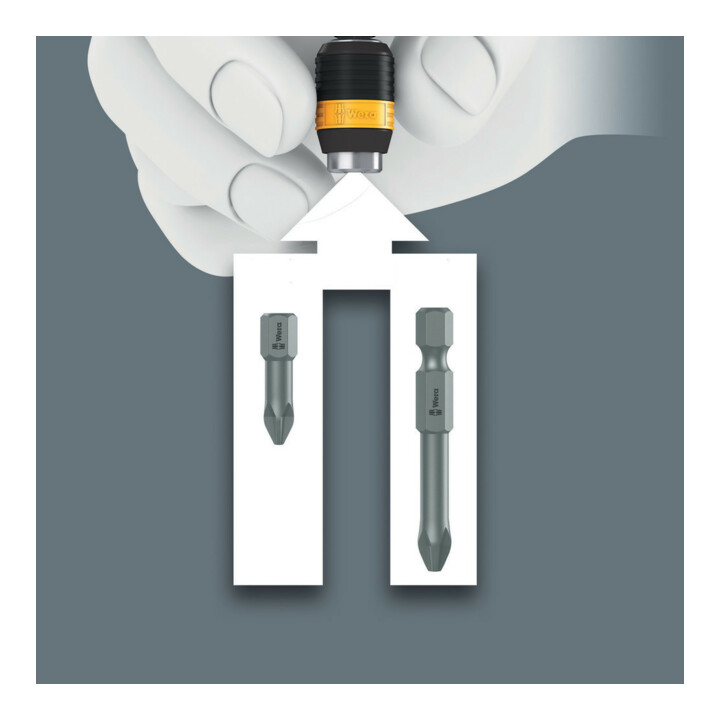 WERA Assortiment d'embouts avec manche universel 17 pièces, ESD