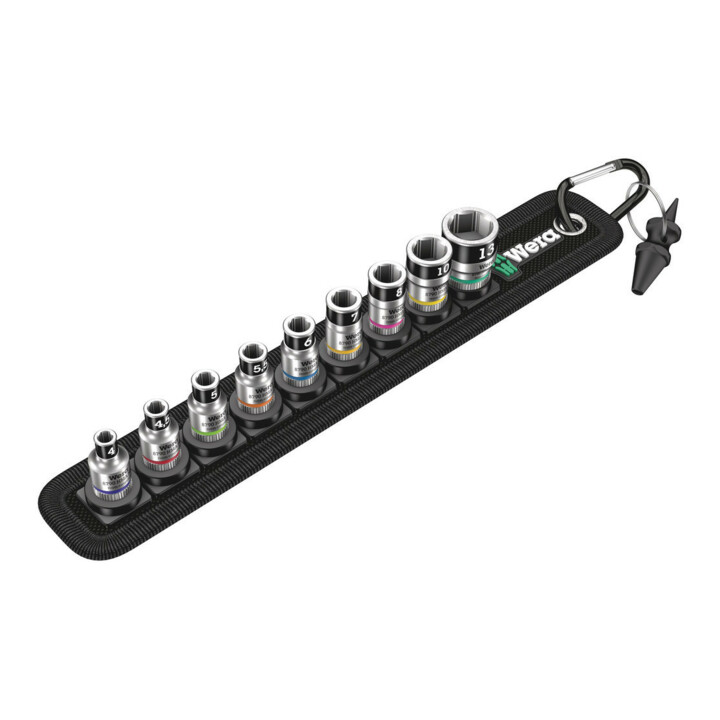 Wera Belt A 1 Zyklop Doppen set, met vasthoudfunctie, met 1/4" -aandrijving