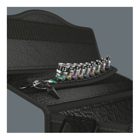Wera Belt A 1 Zyklop Steckschlüsseleinsatz-Satz, mit Haltefunktion, 1/4"-Antrieb, 10-teilig