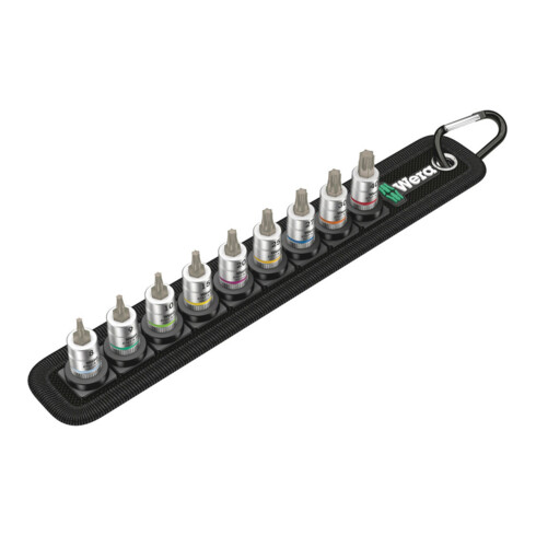 Wera Belt A 3 TORX® HF Zyklop Bitdoppen set TORX®, met vasthoudfunctie, 1/4" -aandrijving