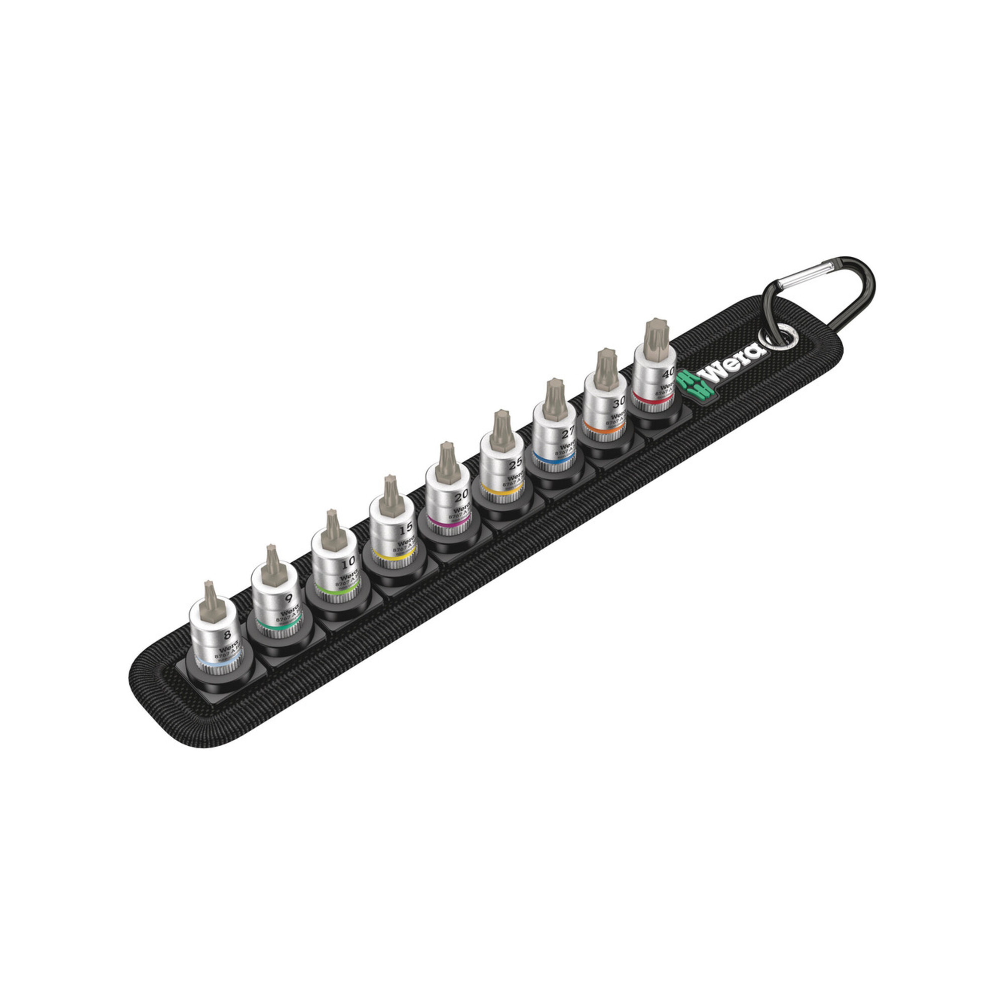 Wera Belt A 3 TX HF Zyklop Bitnuss-Satz TX, mit Haltefunktion, 1/4"-Antrieb, 9-teilig