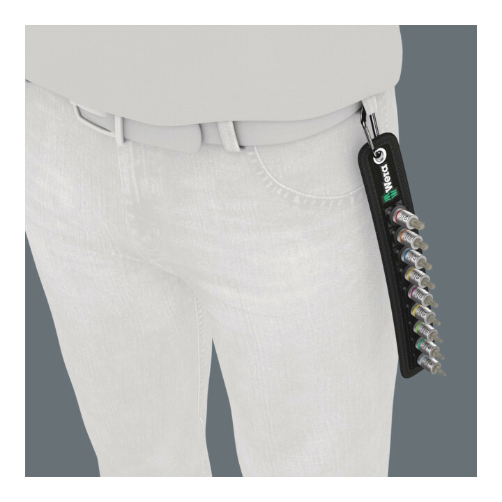 Wera Belt A 3 TX HF Zyklop Bitnuss-Satz TX, mit Haltefunktion, 1/4"-Antrieb, 9-teilig