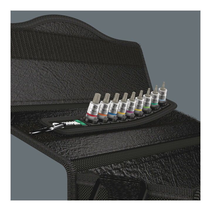 Wera Belt A 3 TX HF Zyklop Bitnuss-Satz TX, mit Haltefunktion, 1/4"-Antrieb, 9-teilig