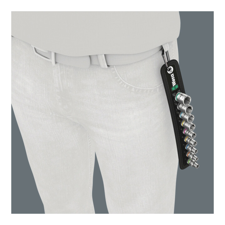 Wera Belt A 4 Zyklop Doppen set, met 1/4" -aandrijving