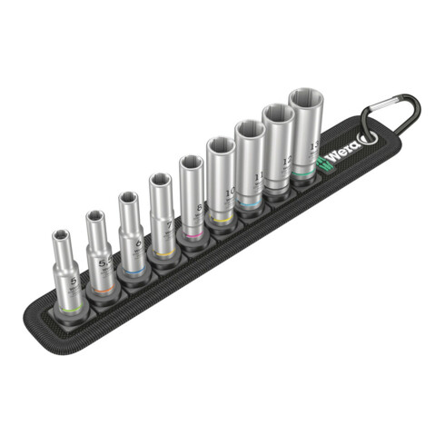 Wera Belt A Deep 1 Doppen set, met 1/4" -aandrijving