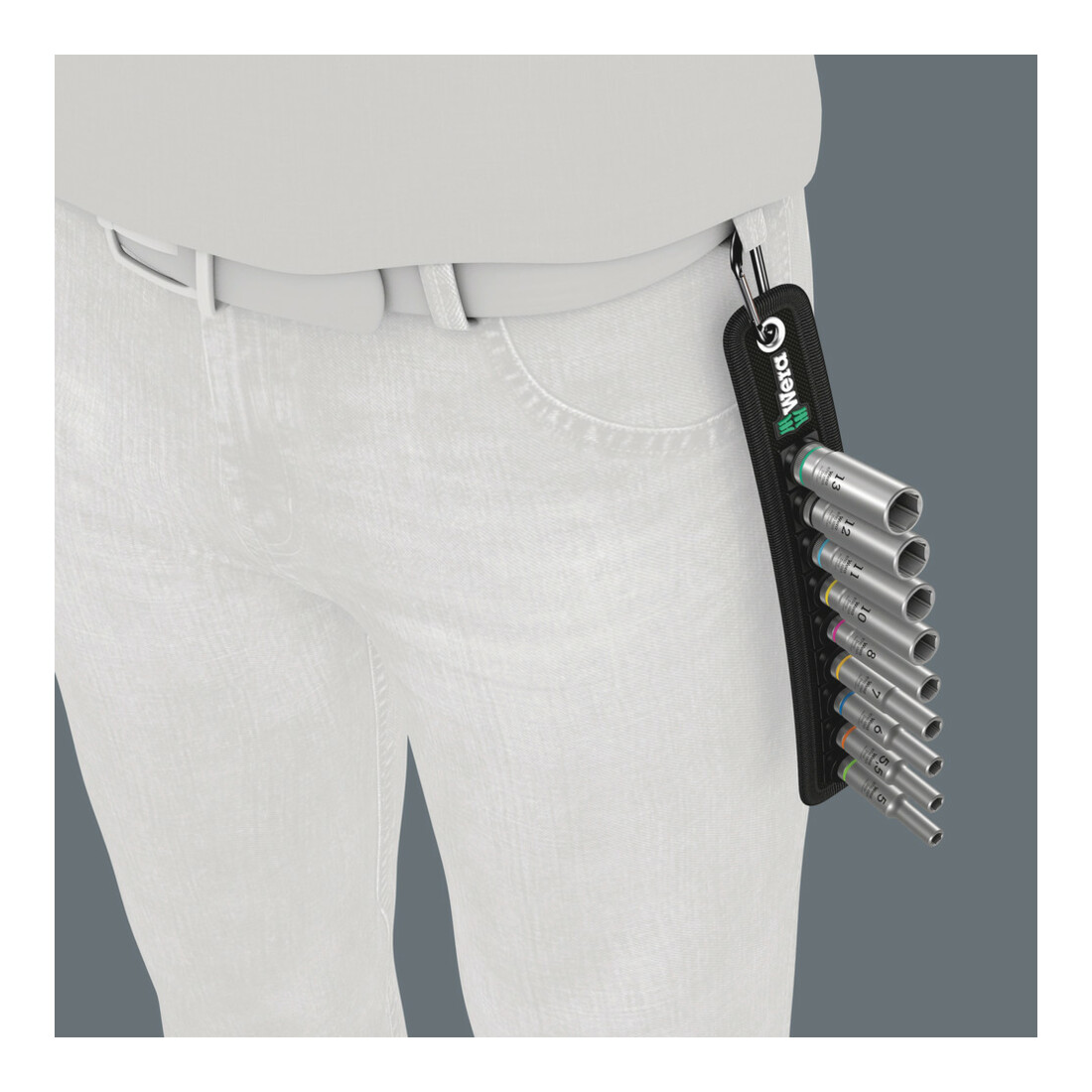 Wera Belt A Deep 1 Doppen set, met 1/4" -aandrijving