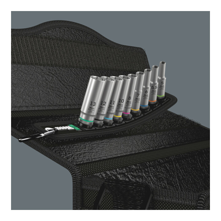Wera Belt A Deep 1 Doppen set, met 1/4" -aandrijving