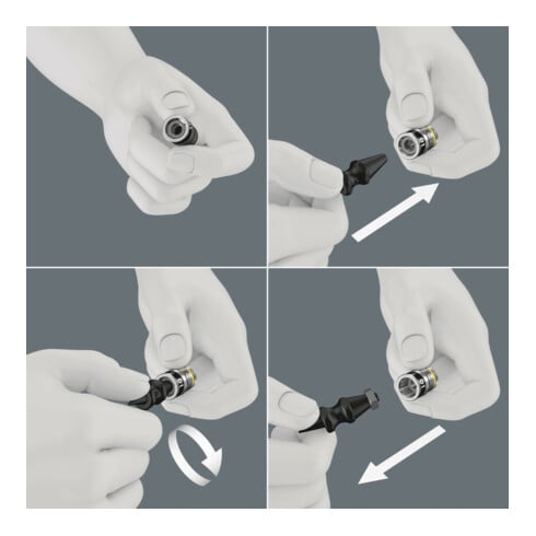 Wera Belt B 1 Zyklop Steckschlüsseleinsatz-Satz, mit Haltefunktion, 3/8"-Antrieb, 10-teilig