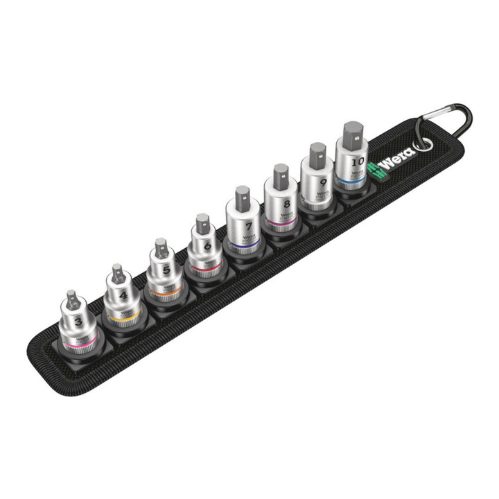 Wera Belt B 2 Zyklop Bitnuss-Satz Innensechskant, mit Haltefunktion, 3/8"-Antrieb, 8-teilig