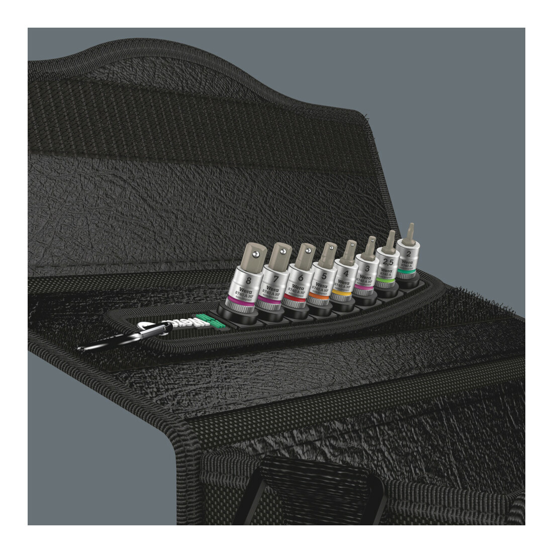 Wera Belt B 2 Zyklop Bitnuss-Satz Innensechskant, mit Haltefunktion, 3/8"-Antrieb, 8-teilig