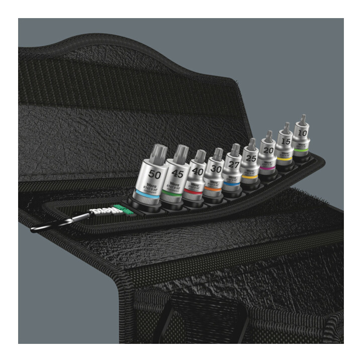 Wera Belt B 3 TX HF Zyklop Bitnuss-Satz TX, mit Haltefunktion, 3/8"-Antrieb, 9-teilig