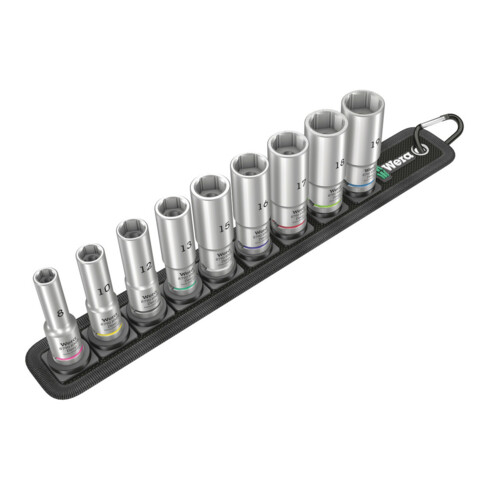 Wera Belt B Deep 1 Doppen set, met 3/8" -aandrijving