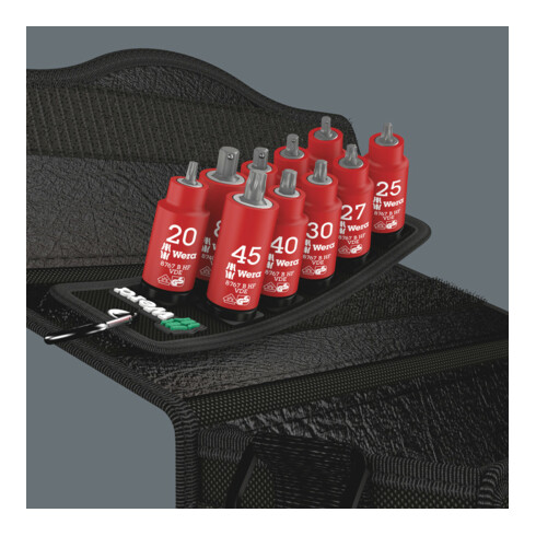 Wera Belt B VDE 1 Zyklop bitmoerenset TX/hexagon inbus met klemfunctie, 3/8 inch aandrijving, 10 delig